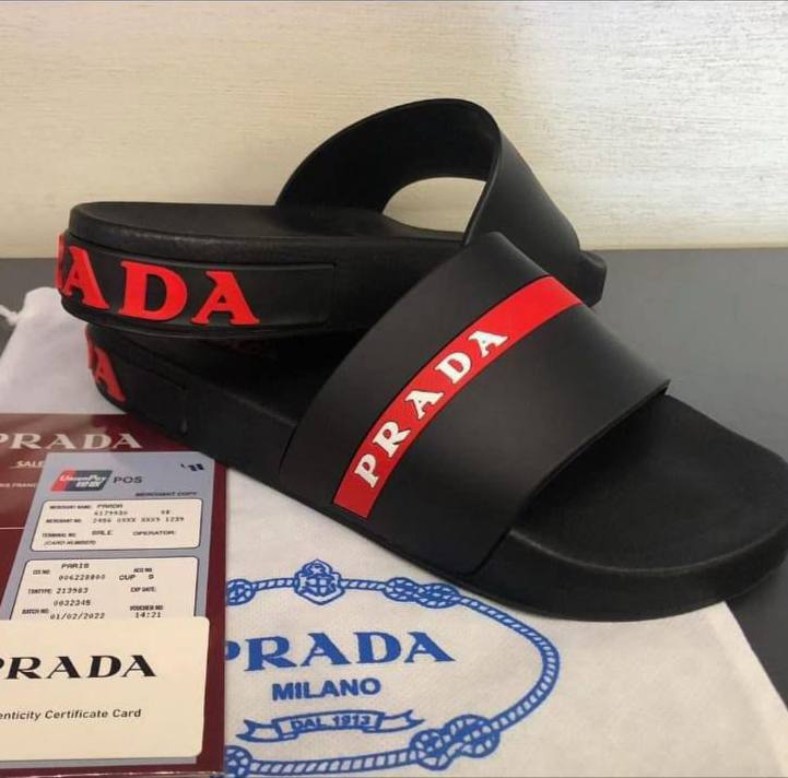 Papuci barbati Prada